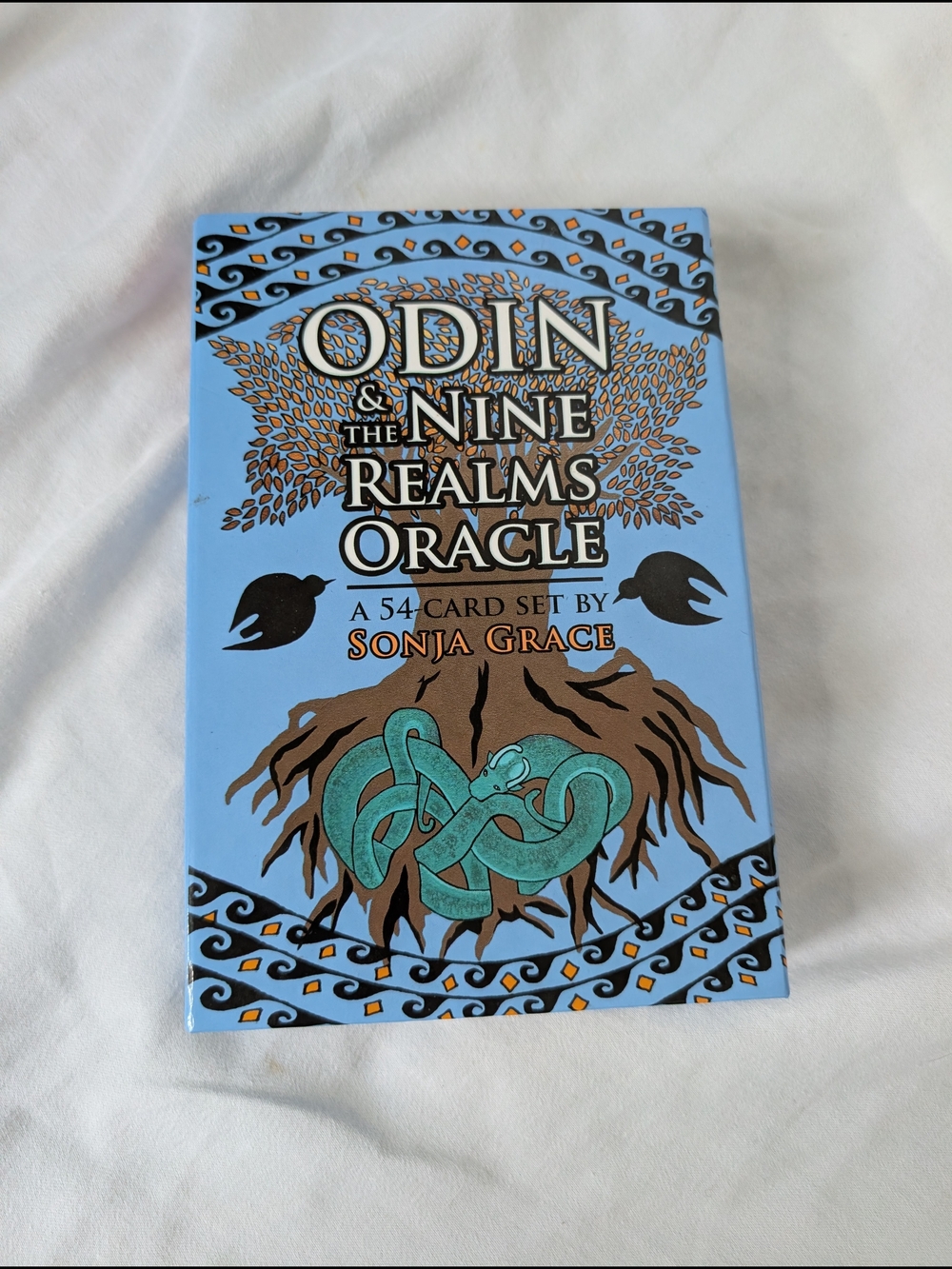 Odin & The Nine Realms Oracle Deck by Sonja Grace - Blue Artwork